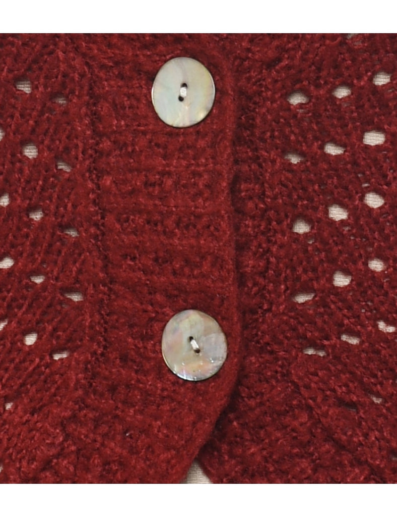 Maroon Cardigan - M