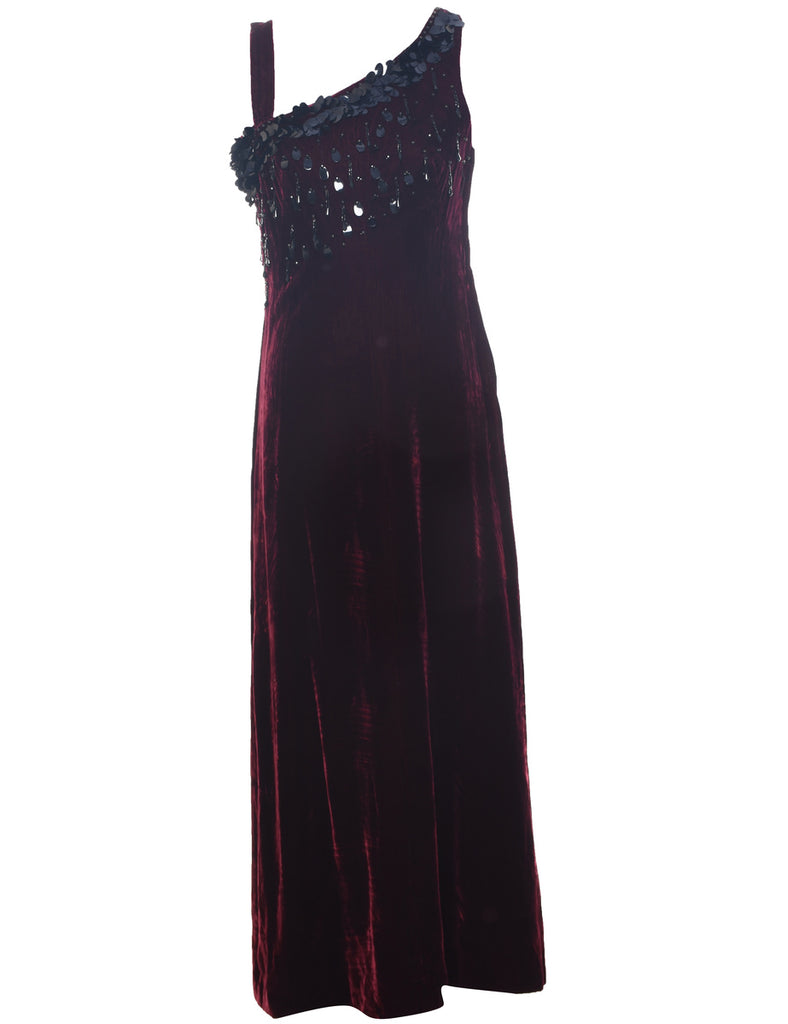 Maroon Evening Dress - S