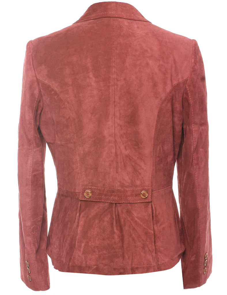 Maroon Suede Jacket - M