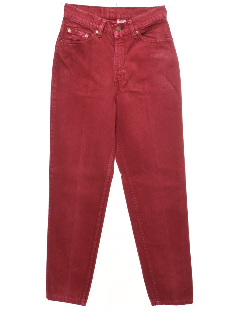 Maroon Tapered Levi's Jeans - W26 L29