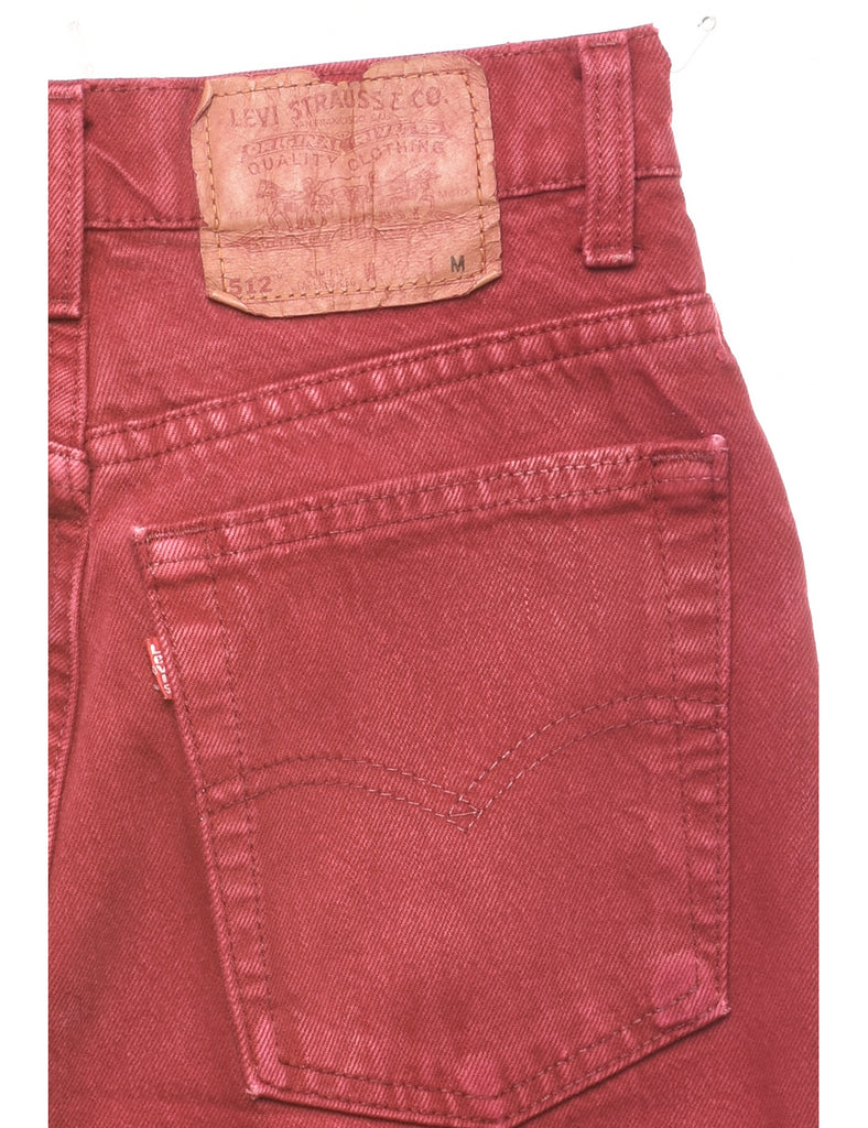 Maroon Tapered Levi's Jeans - W26 L29