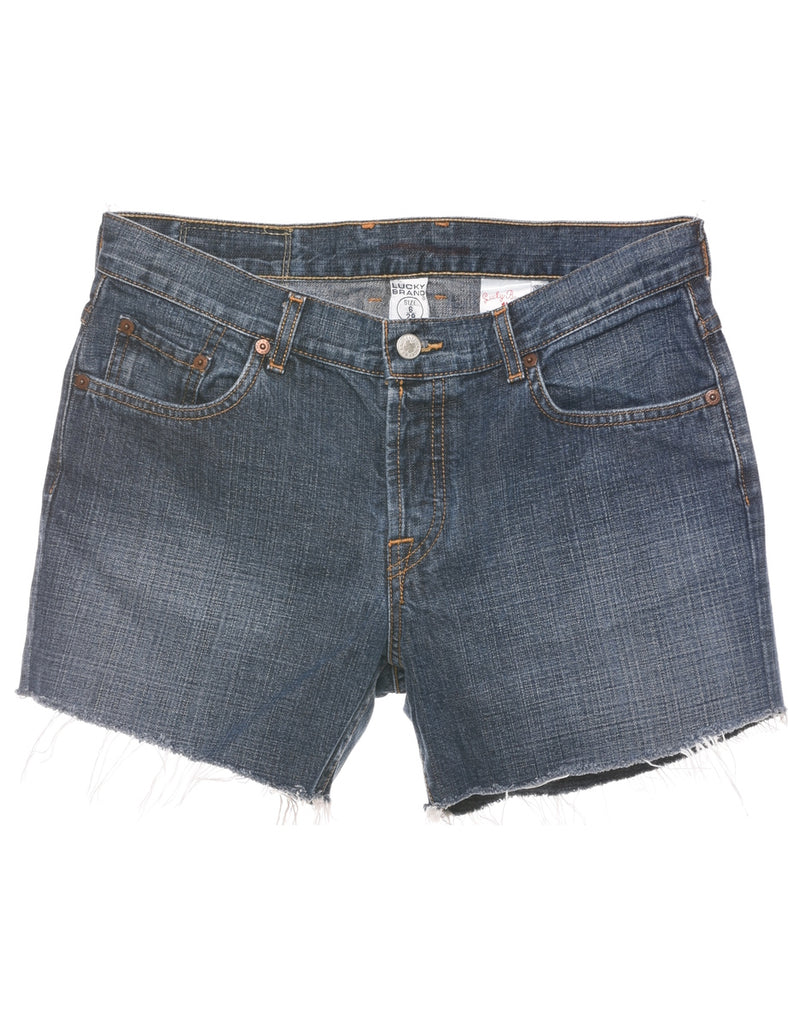 Medium Wash Cut-off Denim Shorts - W31 L4