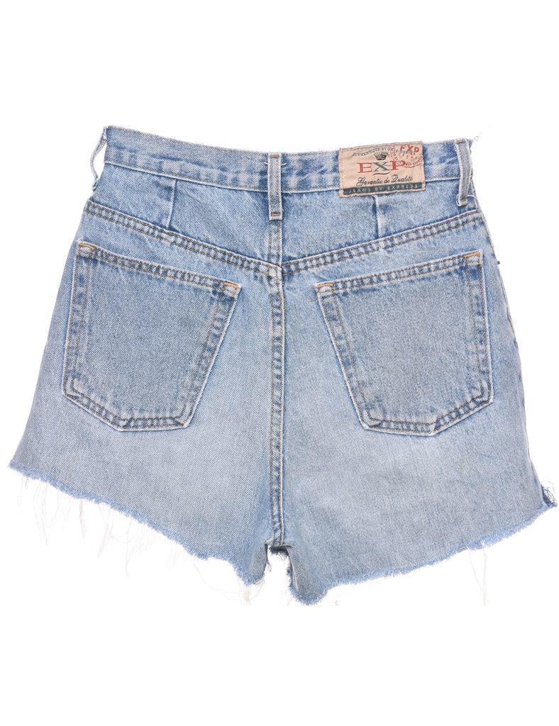 Medium Wash Cut-off Denim Shorts - W27 L2