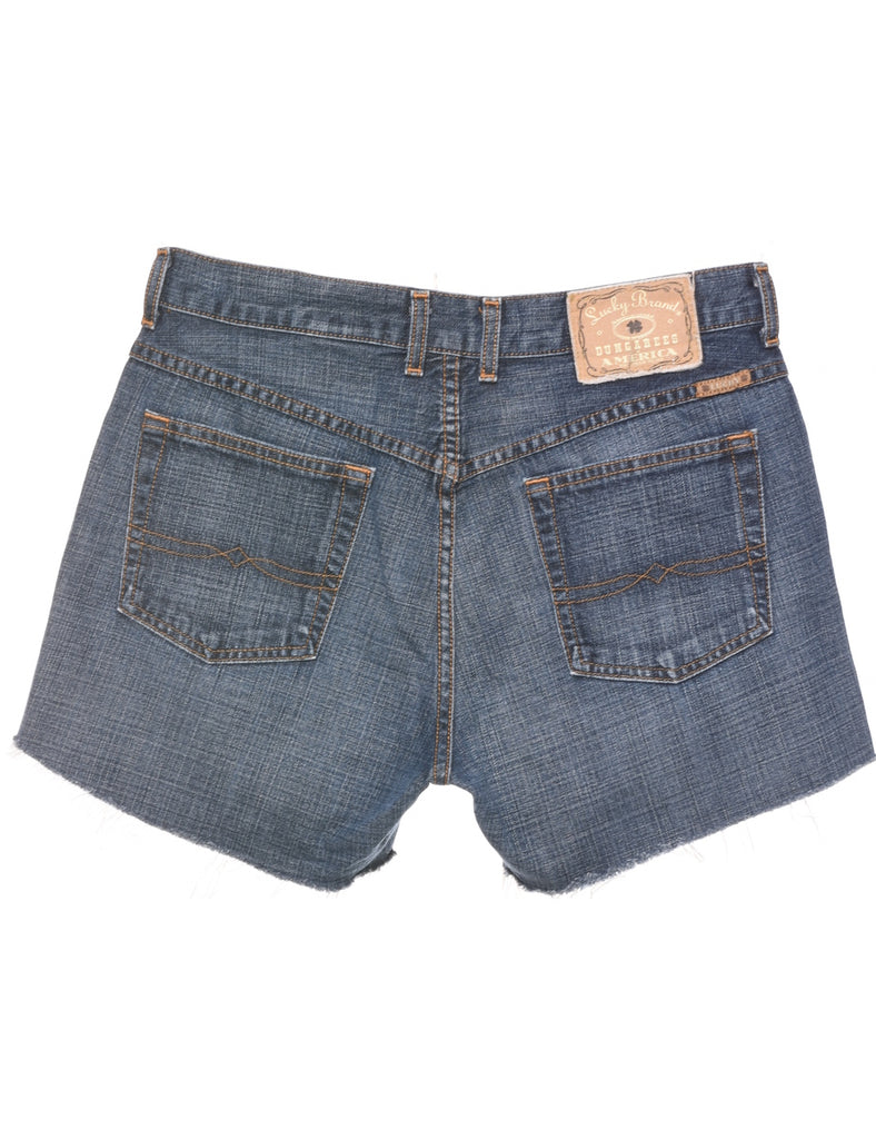 Medium Wash Cut-off Denim Shorts - W31 L4