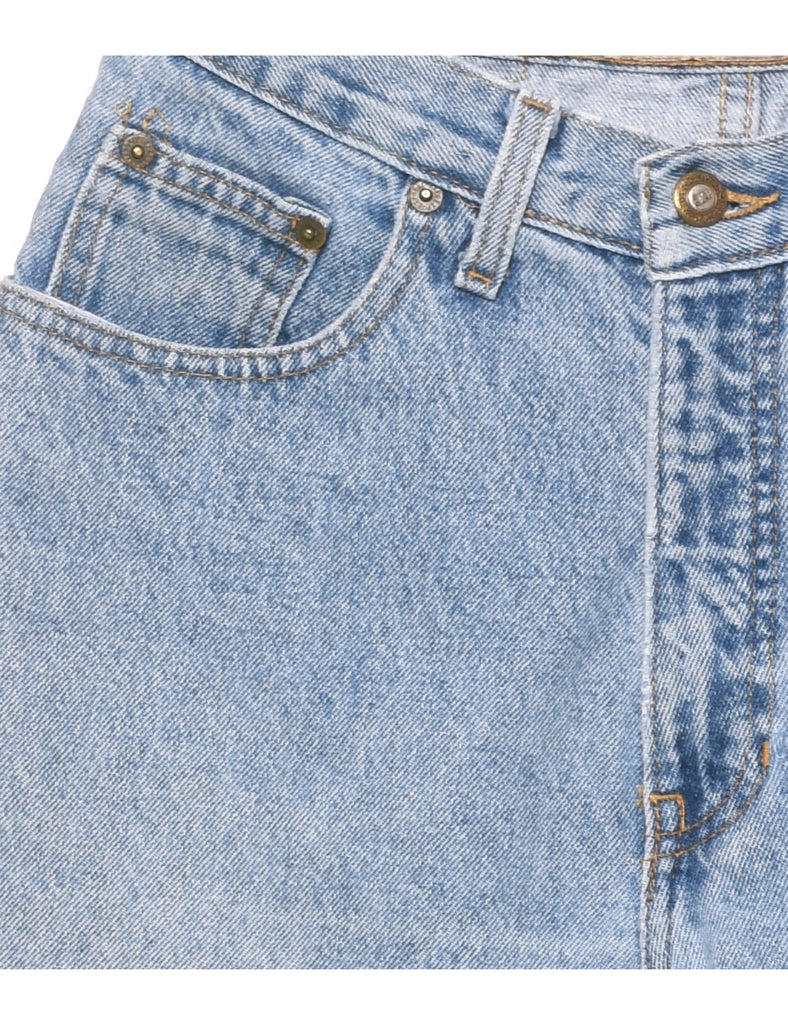 Medium Wash Cut-off Denim Shorts - W27 L2