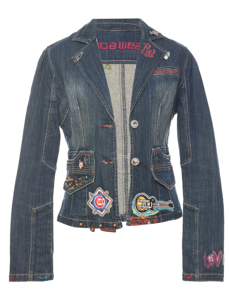 Medium Wash Denim Jacket - S