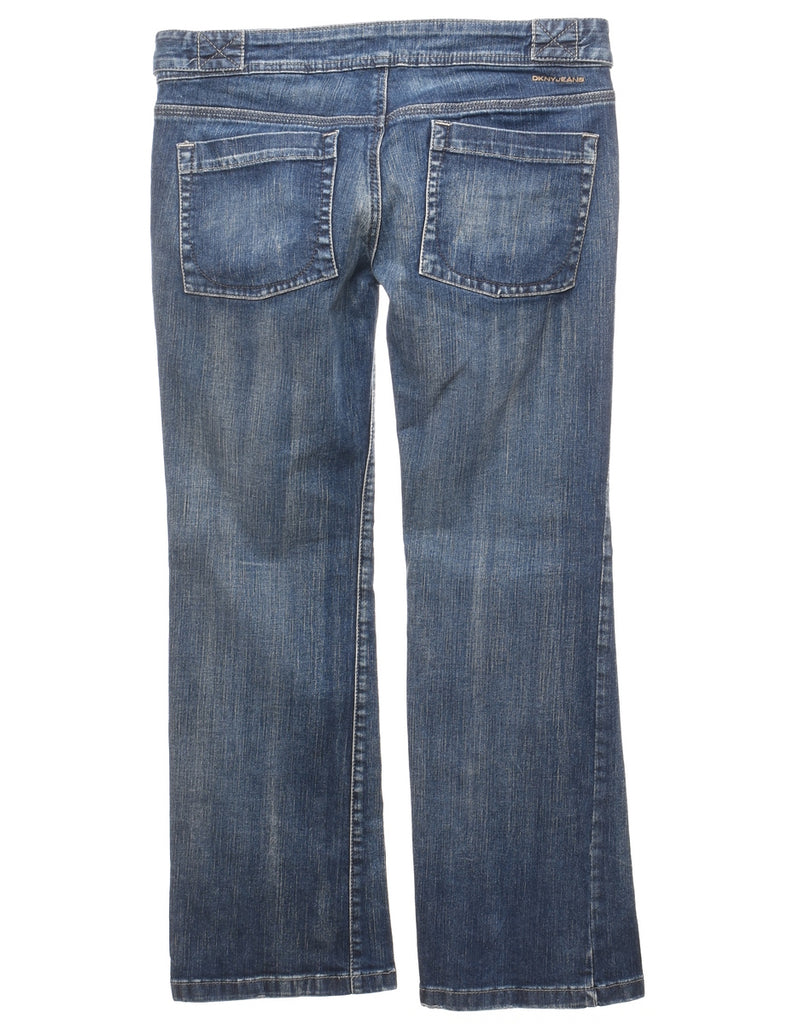 Medium Wash Y2K Low-Rise Jeans - W34 L29