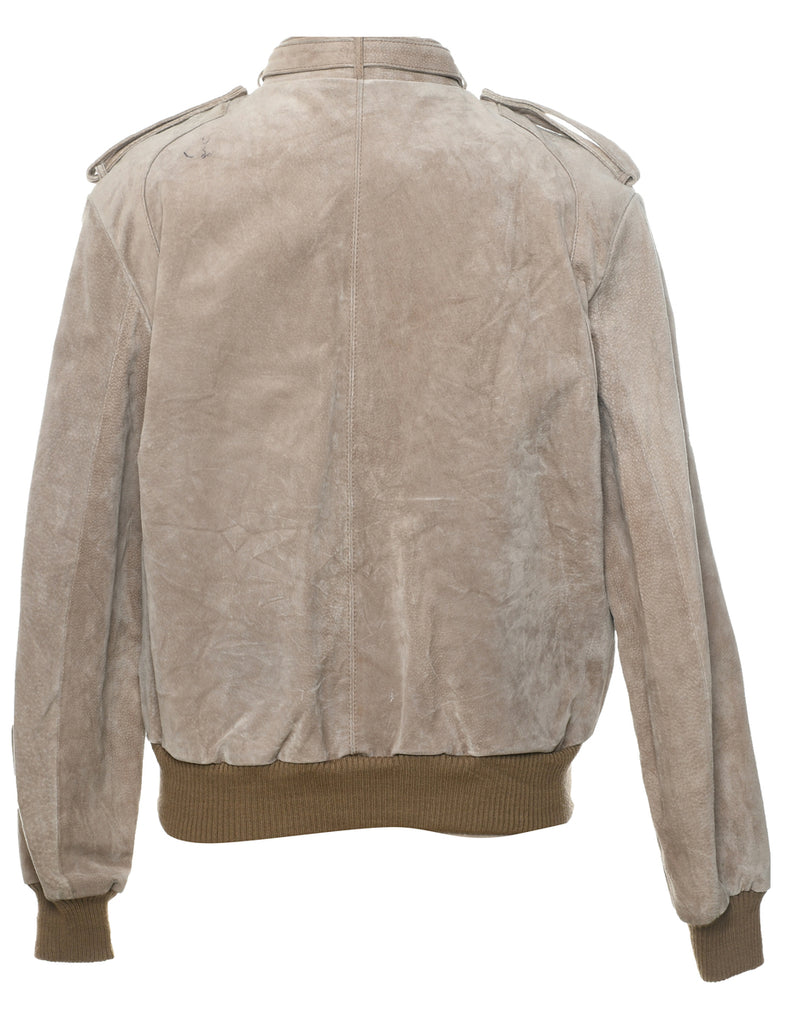 Members Only Light Brown Suede Jacket - XL