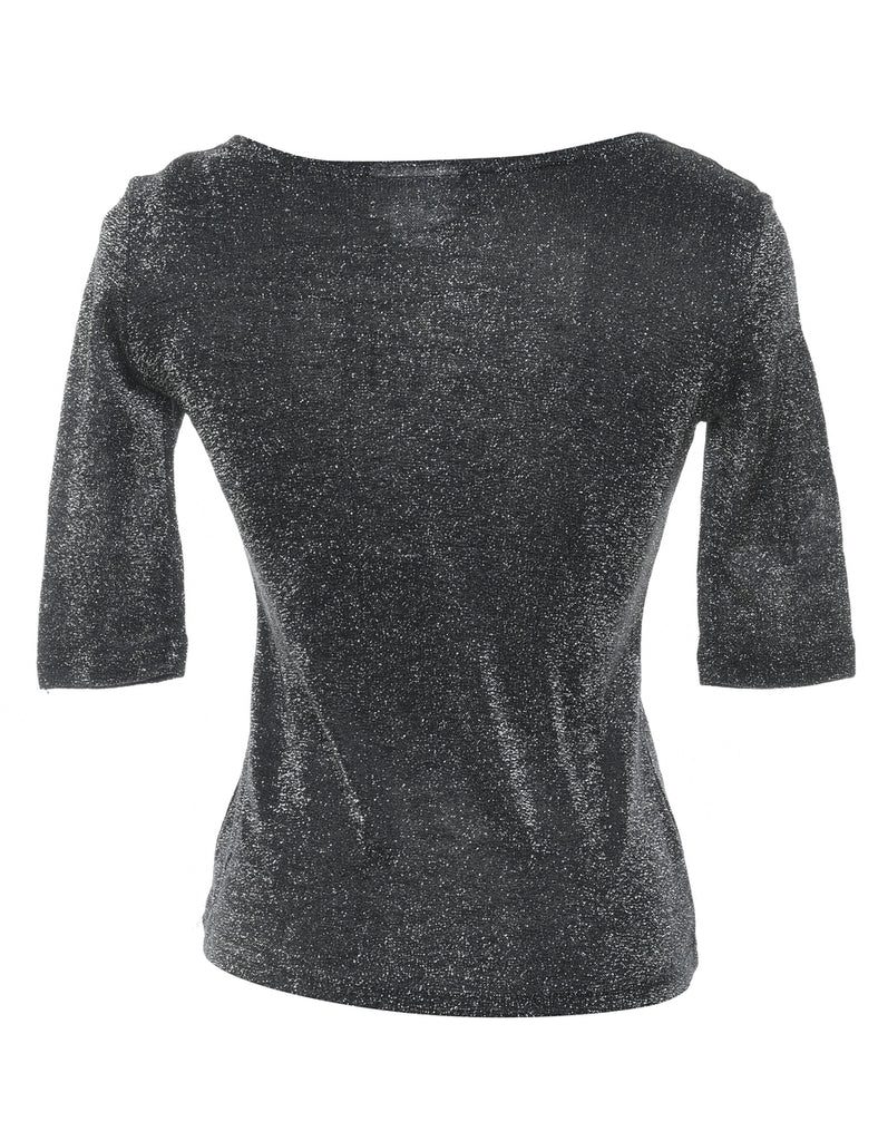 Metallic Evening Top - S