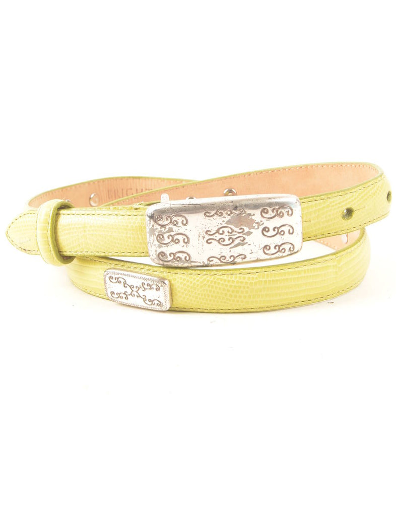 Metallic Western Belt - M