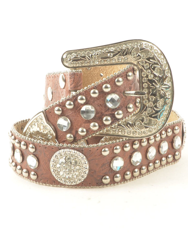 Metallic Western Belt - M