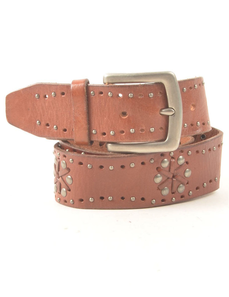 Metallic Western Belt - M