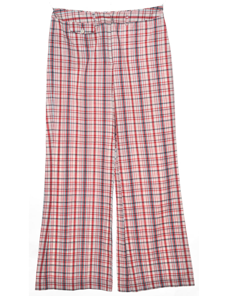 Multi-colour Checked Trousers - W30 L31