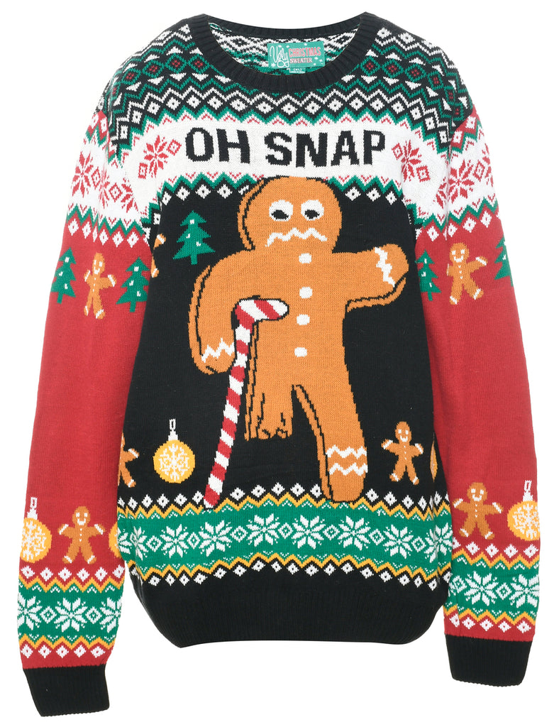 Multi-colour Christmas Jumper - XL