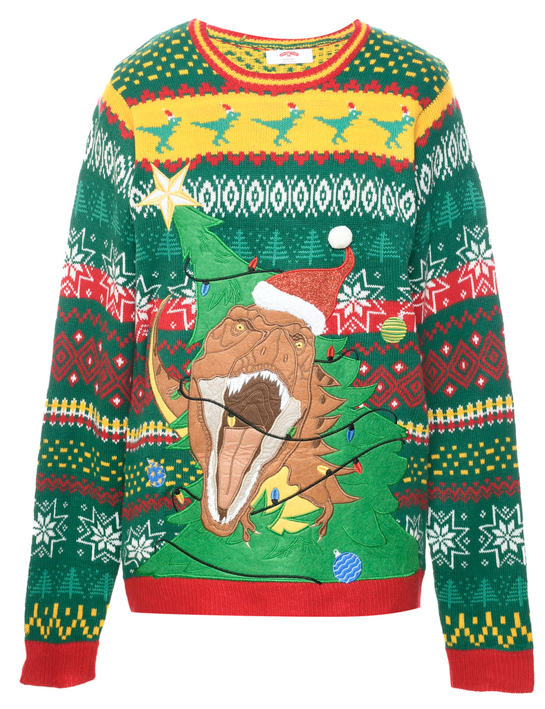 Multi-colour Christmas Jumper - M