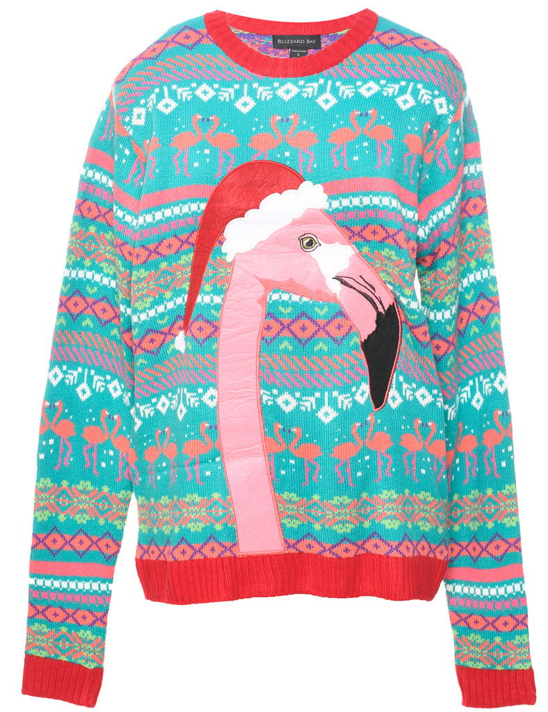 Multi-colour Christmas Jumper - L