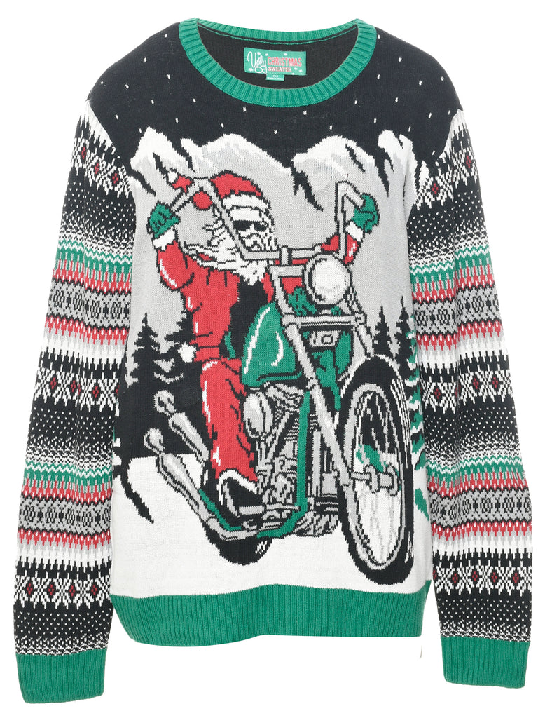 Multi-colour Christmas Jumper - L