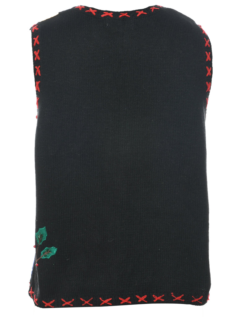 Multi-colour Christmas Vest - L