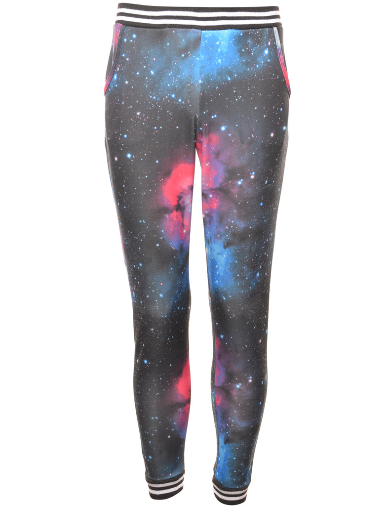 Multi-colour Galaxy Design Jogging Bottoms - W28 L30