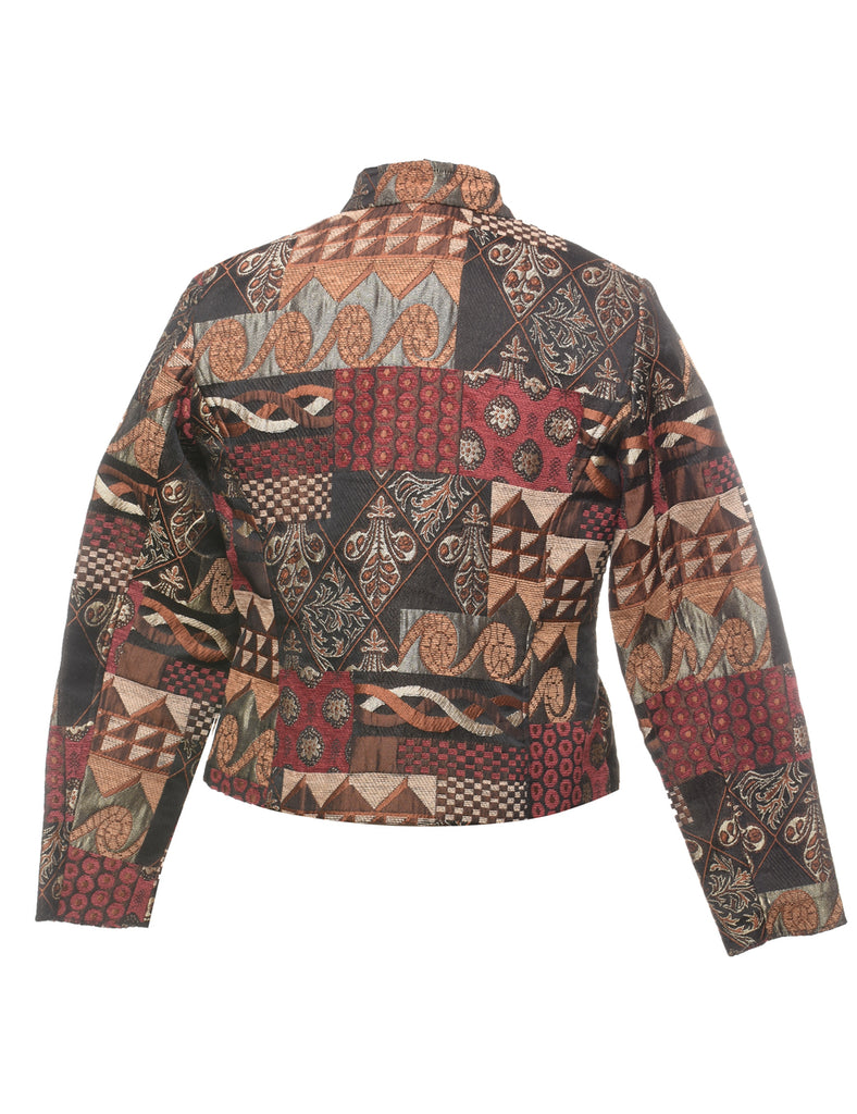 Multi-Colour Patchwork Tapestry Jacket - S