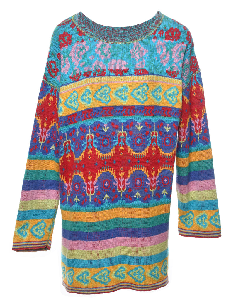 Multi-colour Patterned Jumper - L