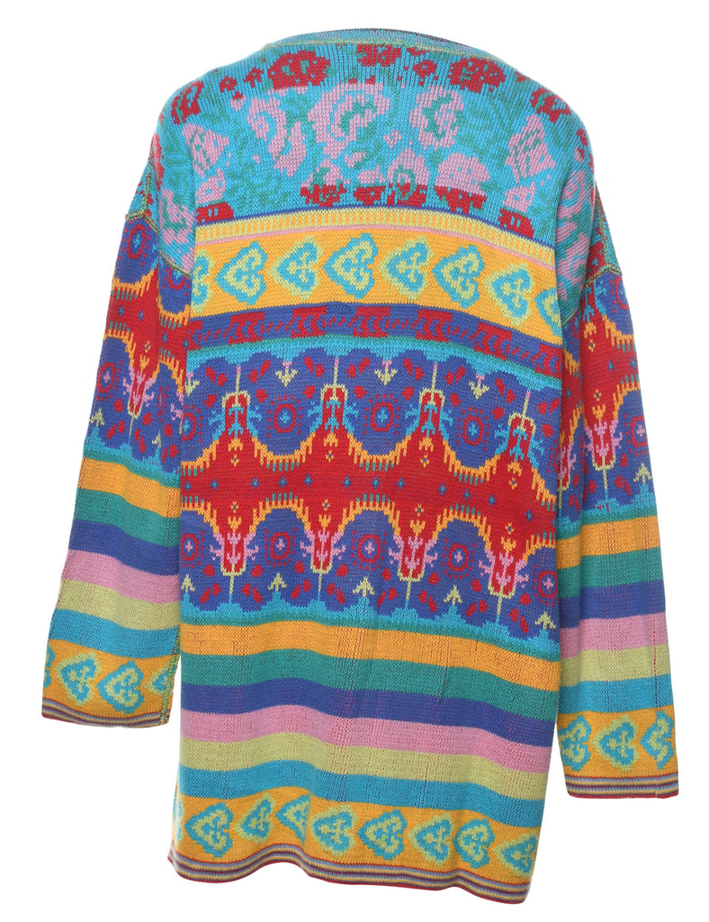 Multi-colour Patterned Jumper - L