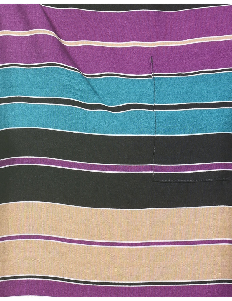 Multi-colour Striped Printed Top - S