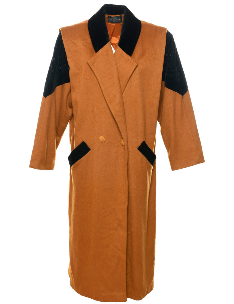 Mustard Wool Coat - XL