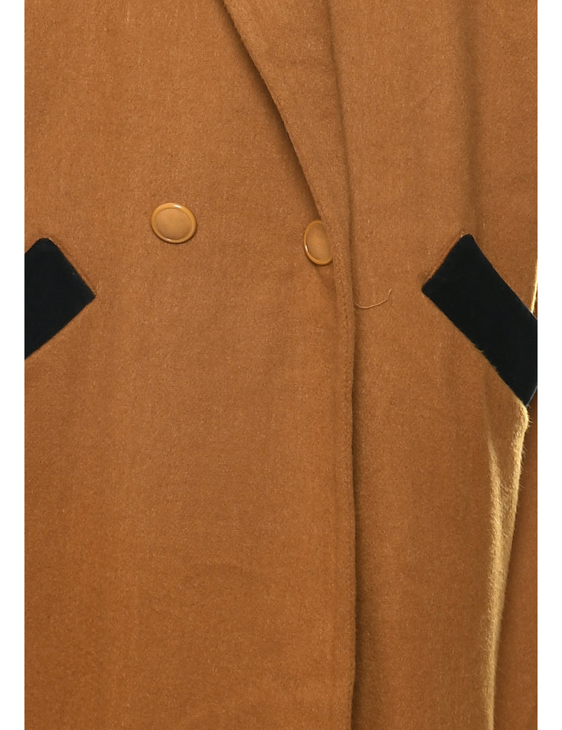 Mustard Wool Coat - XL