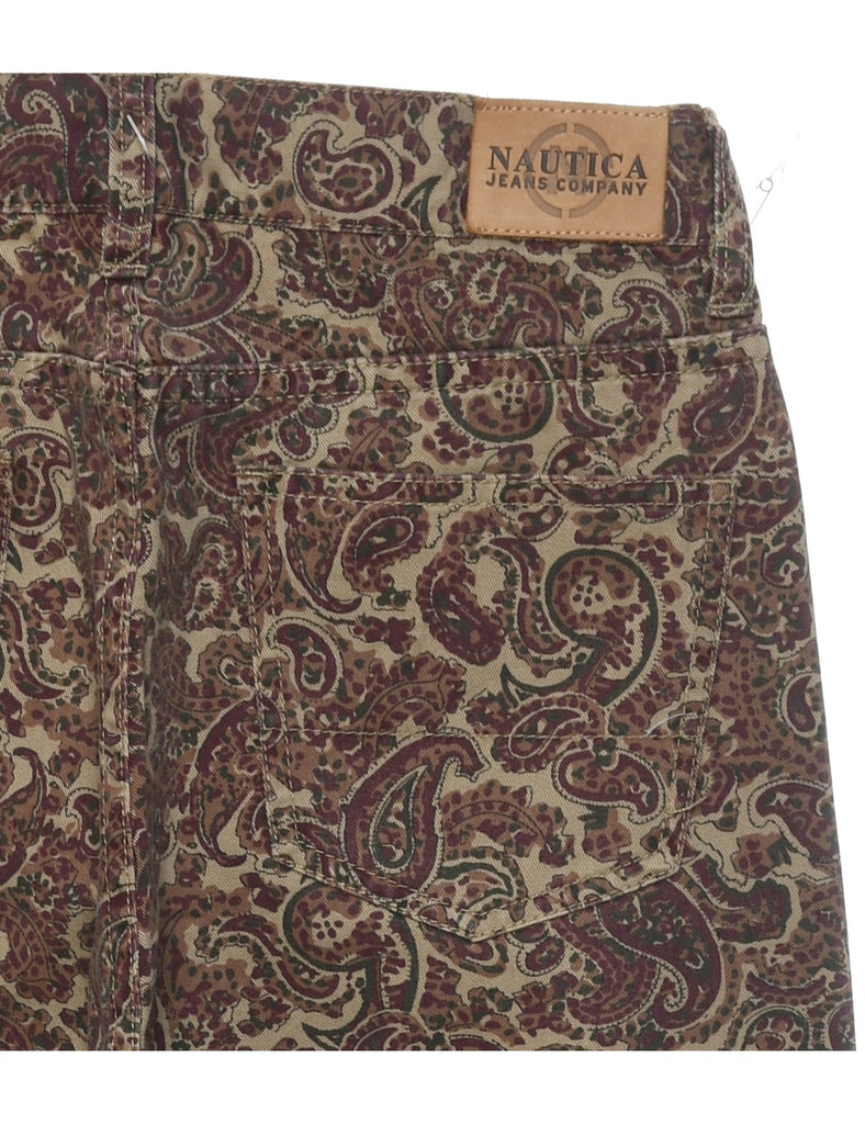 Nautica Paisley Pattern Trousers - W28 L31