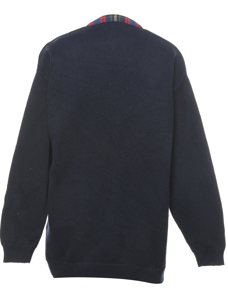 Navy Cardigan - M