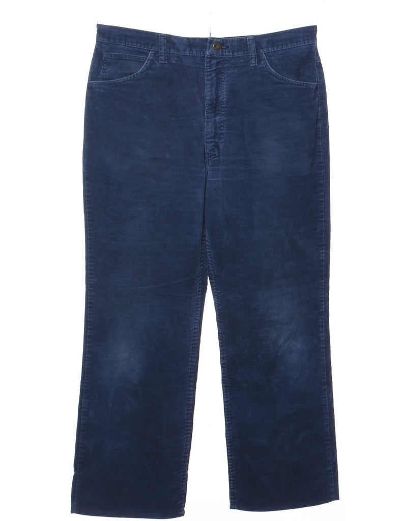 Navy Corduroy Trousers - W34 L26