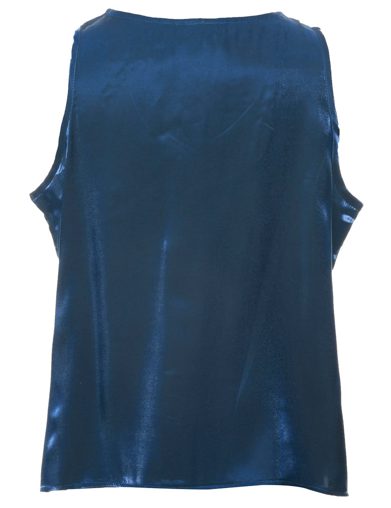 Navy Evening Top - L