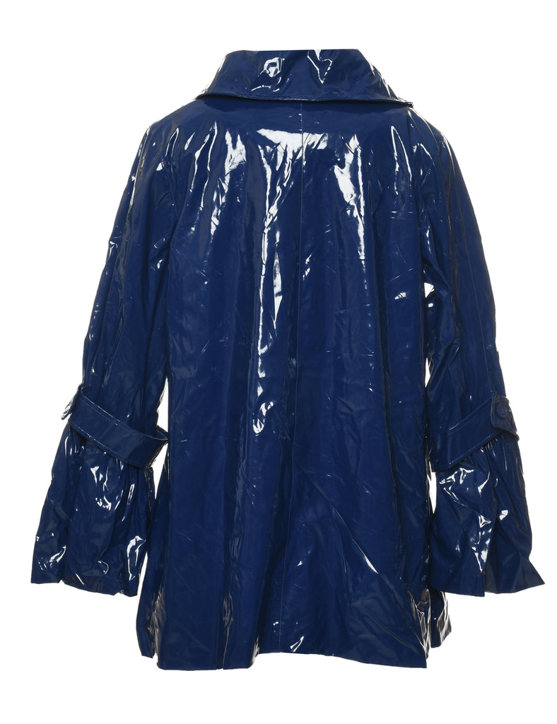 Navy Raincoat - L