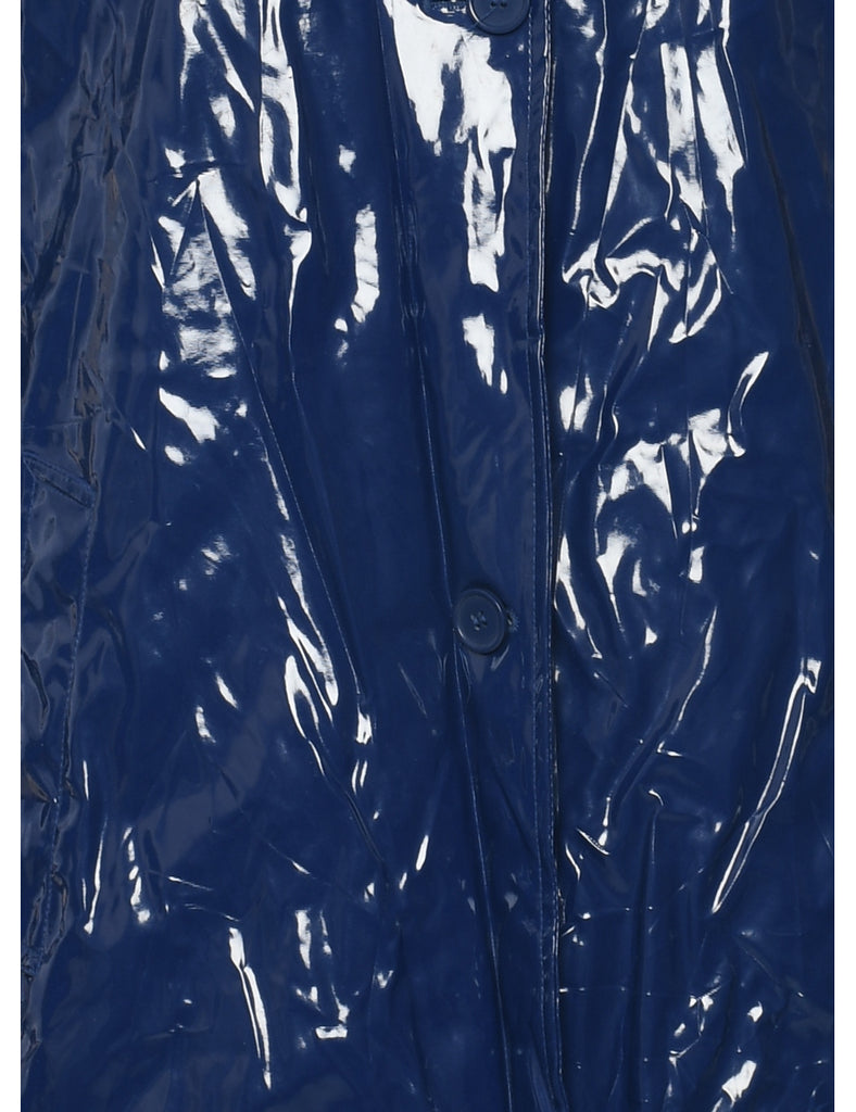 Navy Raincoat - L