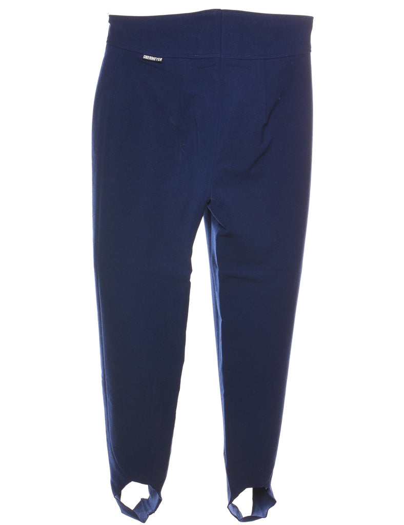 Navy Stirrup Leg Trousers - W28 L27