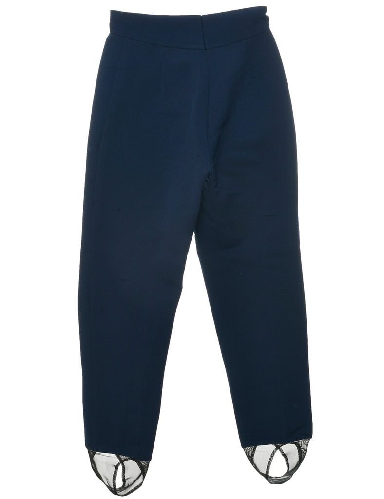 Navy Stirrup Ski Trousers - W25 L28