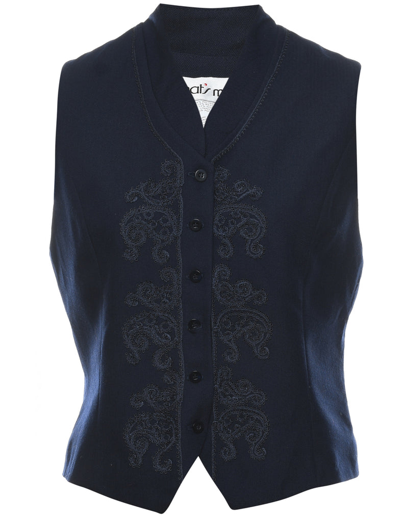 Navy Waistcoat - M