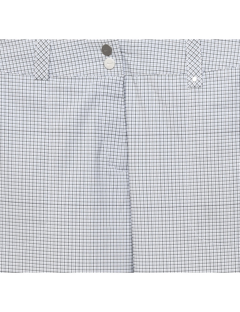 Nike Checked Light Grey Trousers - W34 L30