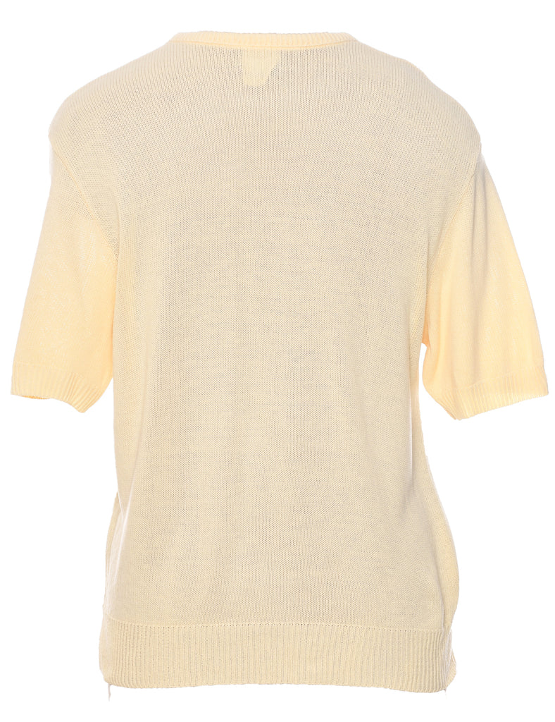 Nikki Pale Yellow Jumper - M