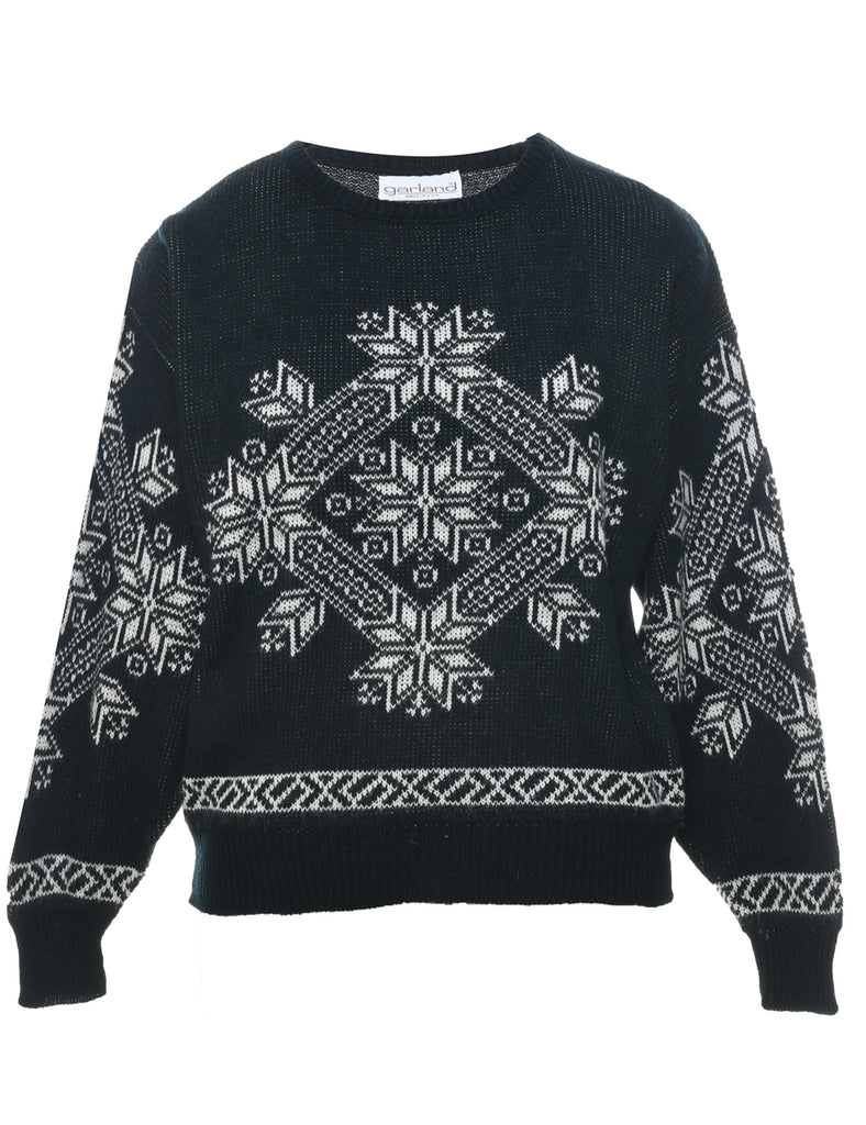 Nordic Black Jumper - L