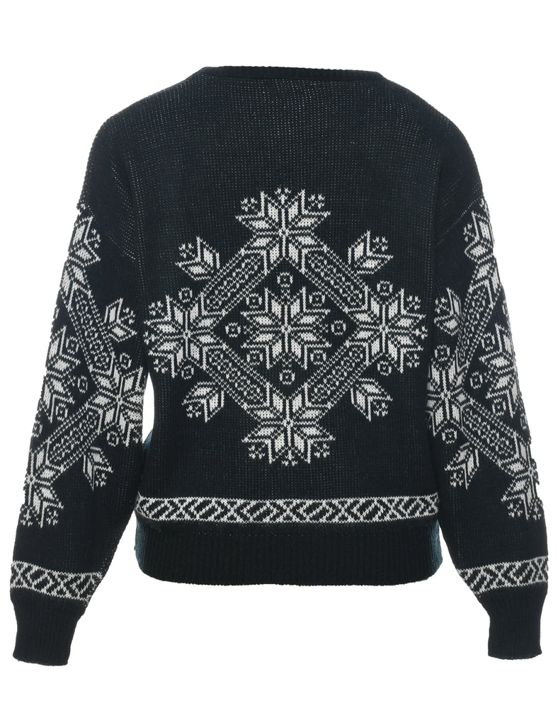 Nordic Black Jumper - L