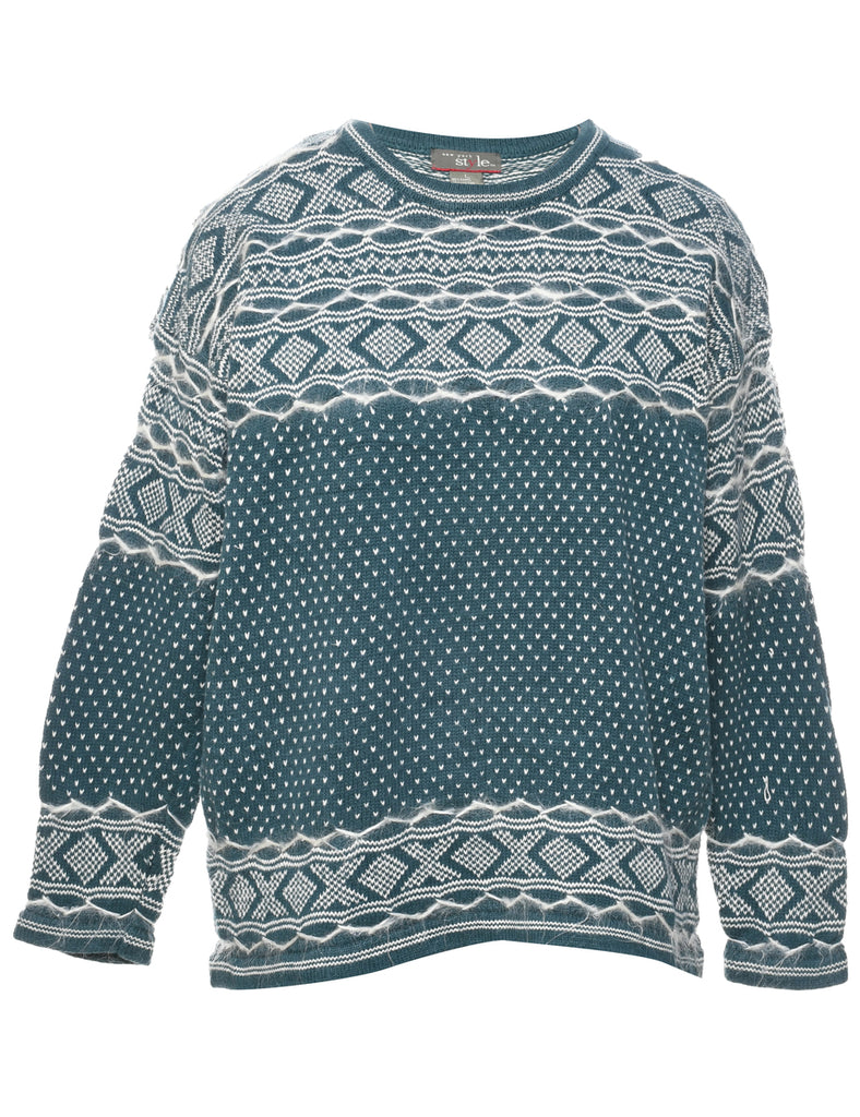 Nordic Green Jumper - L