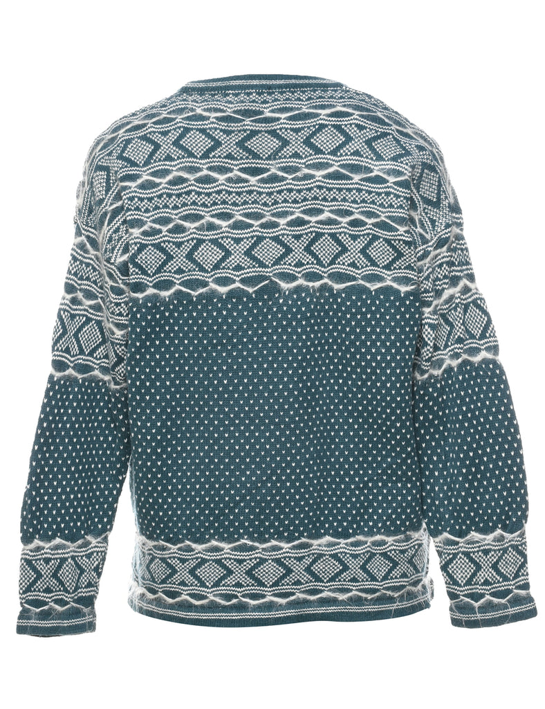 Nordic Green Jumper - L