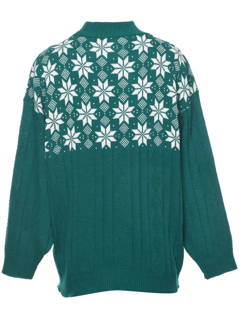 Nordic Green Jumper - M