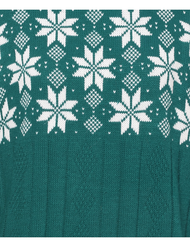 Nordic Green Jumper - M