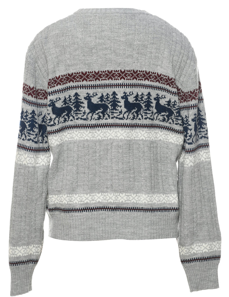 Nordic Grey Jumper - M