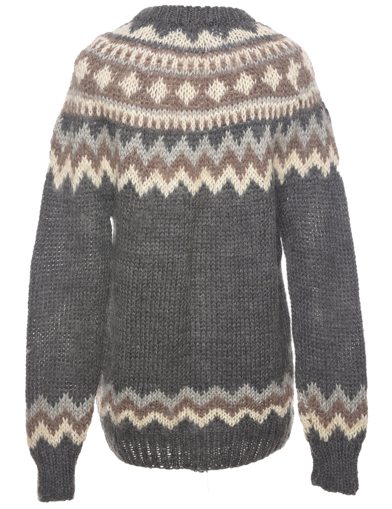 Nordic Grey Jumper - M