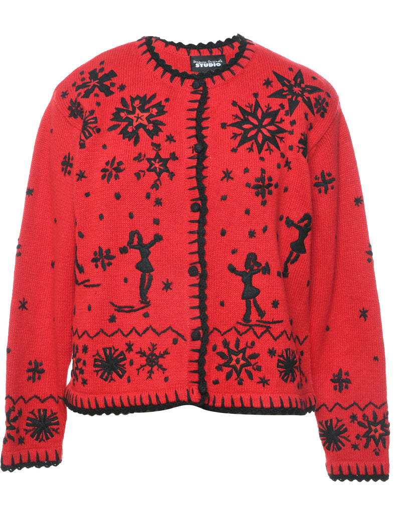 Nordic Knit Christmas Cardigan - M