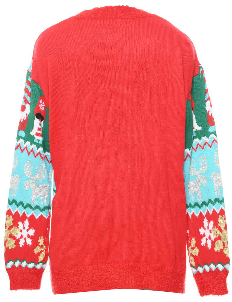 Nordic Knit Christmas Cardigan - M